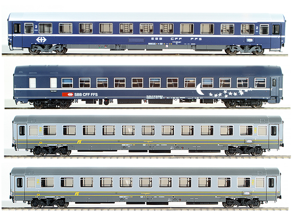 ACME AC55127 - 4pc Passenger Coach Set Euro Night Train Roma 