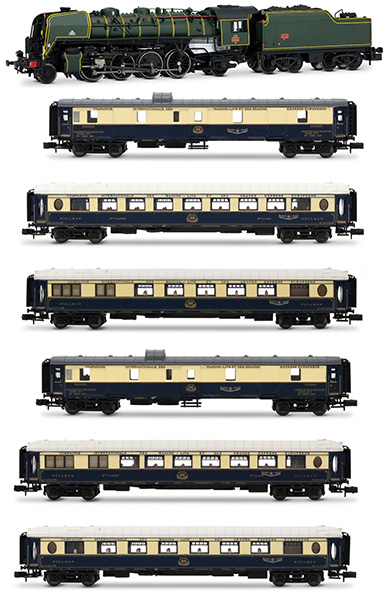 Arnold HN2545S-1 - Orient Express Set w/ Engine and Passenger Car Sets