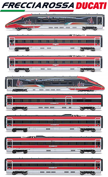 Arnold HN2620S-1 - HN2620S-1 Trenitalia 8-Car Set high-speed Frecciarossa 1000 Ducati Advertising (DCC Sound)