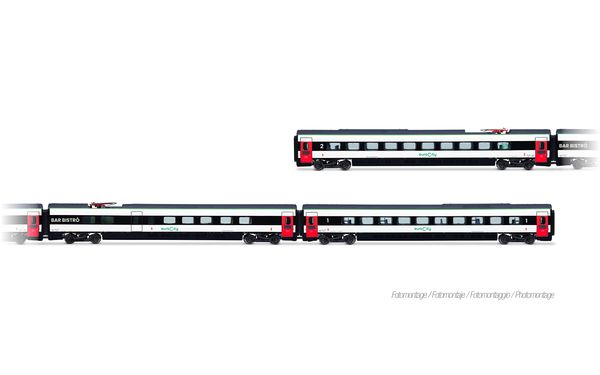 Arnold HN3516 - 3pc Intermediate Car Set ETR 610 of FS Trenitalia