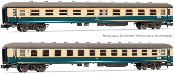 Arnold HN4362 - 2-unit set 1st class & 2nd class, Am208 & Bm233, blue/beige livery