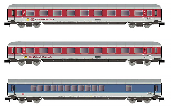 Arnold HN4365 - 3pc Coach Set Rollende Raststätte, 2 x Avm + WGm