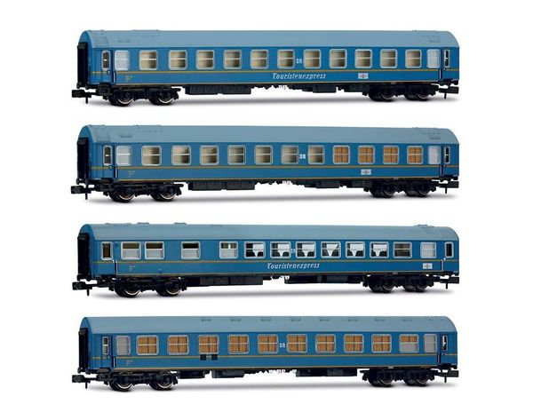 Arnold HN4481 - 4-unit Tourex Passenger Coach Set 2/2, WR + SD + 2 x WLAB