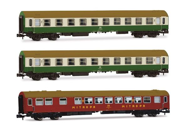 Arnold HN4483 - 3-unit OSShD type B Passenger Coach Set, WR + 2 x B