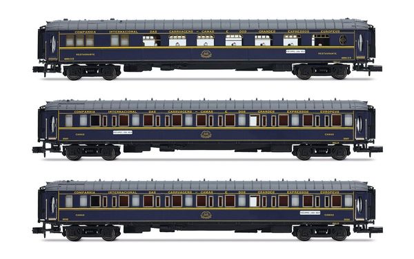 Arnold HN4487 - 3-unit Sud-expreso Passenger Coach Set 2/2 (VPC Étoile du Nord + WL + WL)