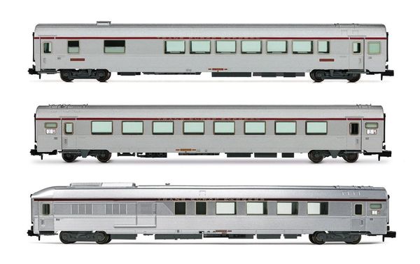 Arnold HN4500 - 3-unit TEE Mistral (Nice-Paris) Passenger Coach Set, Vru + Arux + AD4tux