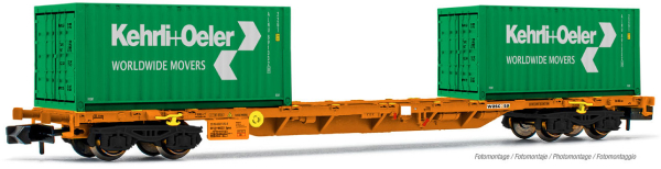 Arnold HN6455 - Wascosa, 60 container wagon, loaded with 2 x 20 container Kehli + Oeler
