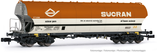 Arnold HN6513 - 4-axle round-sided hopper wagon SUCRAN in original livery