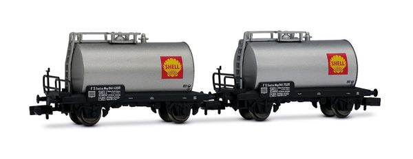 Arnold HN6701 - 2-unit 2-axle Tank Wagon Set, Shell 