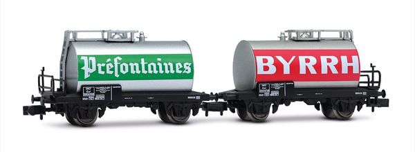 Arnold HN6702 - 2-unit 2-axle Tank Wagon Set, BYRRH