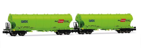 Arnold HN6707 - 2-unit 4-axle Silo Wagon Set (rounded walls) RAIL CARGO GROUP