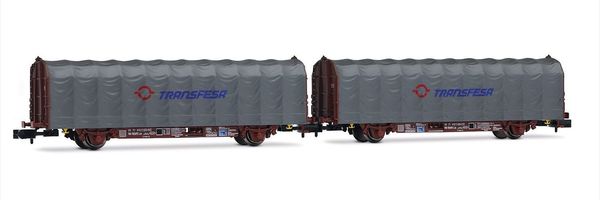 Arnold HN6711 - 2-unit 2-axle Tarpaulin Wagon Set