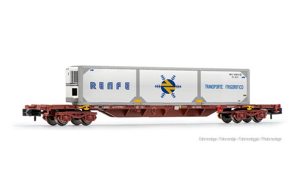 Arnold HN6728 - MMC3 Container Wagon, loaded with RENFE reefer container (livery 1)