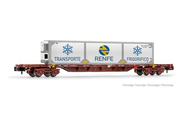 Arnold HN6729 - MMC3 Container Wagon, loaded with RENFE reefer container (livery 2)