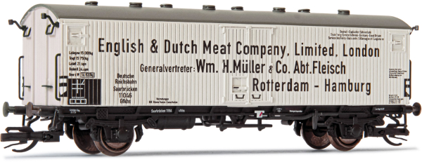 Arnold HN9722 - 2-axle ferryboat refrigerated wagon type Gfkhs Saarbrücken English & Dutch Meat Company