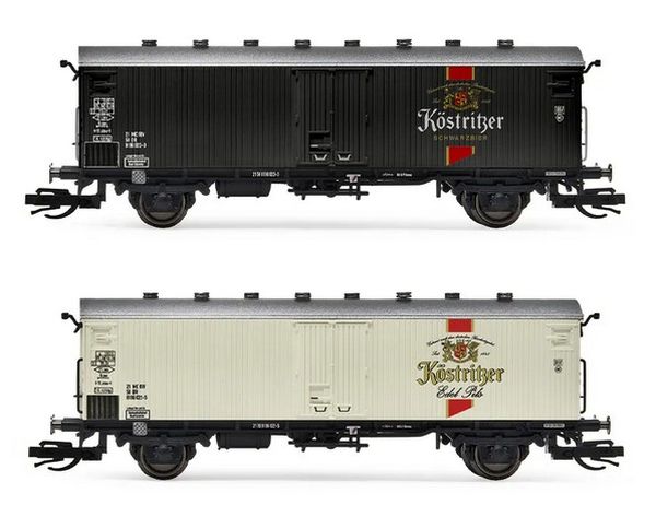 Arnold HN9755 - 2-unit Refrigerated Wagon Set, Köstritzer Bier