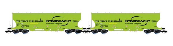 Arnold HN9759 - 2-unit 4-axle Silo Wagon Set