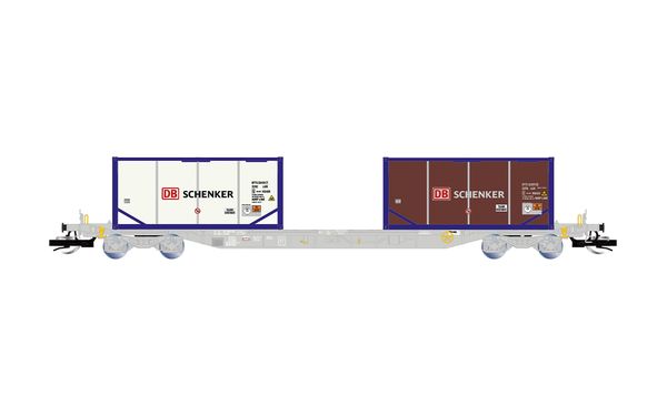 Arnold HN9768 - 2pc Container Wagon, loaded with 2 x 20 tank container DB SCHENKER