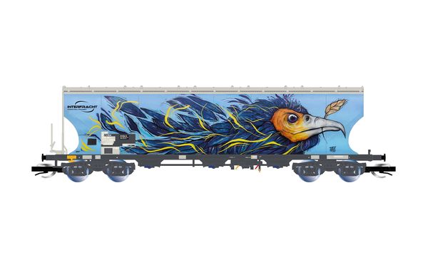 Arnold HN9775 - Grain Silowagon, Interfracht, with bird graffity
