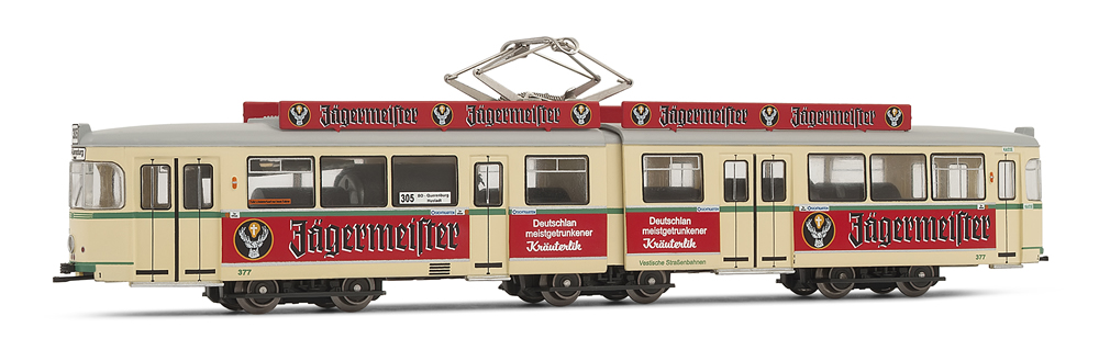 Rivarossi 2286 - Tram, type Duewag Gt 6, version Bochum with advertising Jägermeister
