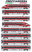 Arnold HN2619S-1 HN2619S-1 Trenitalia, 8-Car Set high-speed "Frecciarossa 1000" Train (DCC Sound)