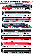 HN2620S-1 Trenitalia 8-Car Set high-speed Frecciarossa 1000 Ducati Advertising (DCC Sound)