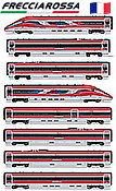 Arnold HN2621S-1 HN2621S-1 Trenitalia 8-Car Set high-speed "Frecciarossa 1000" "Le plaisir d