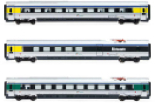 Trenitalia, 3-unit pack ETR 610 intermediate coaches, ex Cisalpino livery