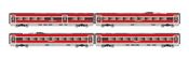 4-unit Intermediate Coaches Set of the high-speed train Frecciarossa 1000