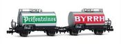 2-unit 2-axle Tank Wagon Set, BYRRH