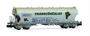 4-axle Cereal Hopper Wagon (rounded walls) Millet with graffiti Telefoot