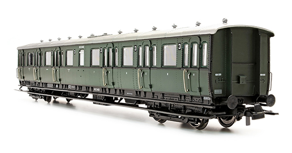 Artitec 20.251.07 - Dutch compartment coach C12c C6450 olive green, 3rd class, 1947