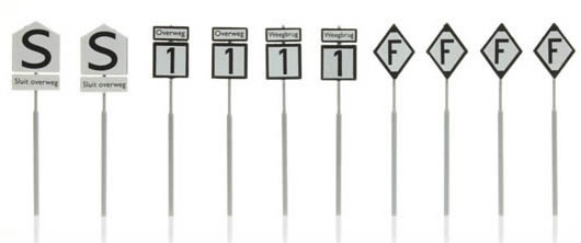 Artitec 387.210 - Dutch railway signs w. scale (10 pcs)