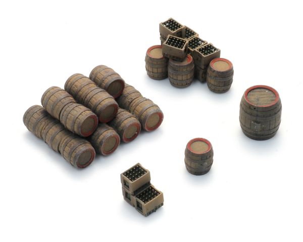 Artitec 387.640 - Truckload: wooden beer barrels