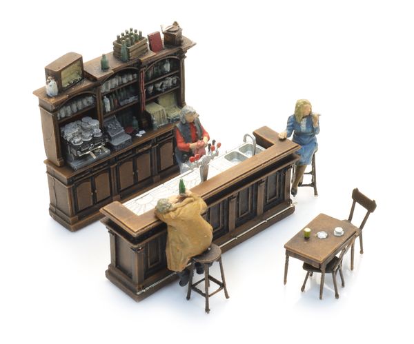 Artitec 387.692 - Cafe interior with 3 figures