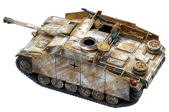 Artitec 38749-wt - StuG III Version G  assault gun w/ Pigs Head gun mantlet (1943 / winter camouflage)