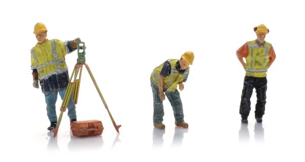 Artitec 5870038 - Track surveyors with theodolite post-1990 (3x)