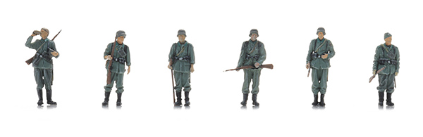 Artitec 5870066 - German WWII Infantry awaiting transport (6x)