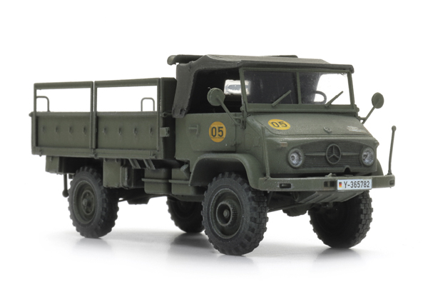 Artitec 6870775 - BRD Unimog 404s Pritsche offen gelboliv