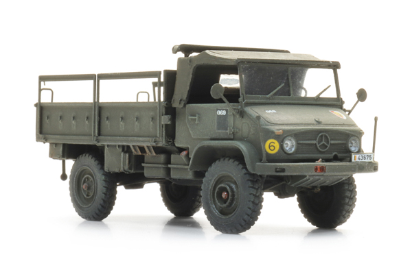 Artitec 6870779 - BE Unimog 404s bakwagen open groen