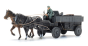 German WWII Steel Spring Wagon Hf.7