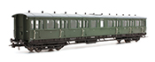 Dutch compartment coach C12c C6436 green, 2nd class, 1947