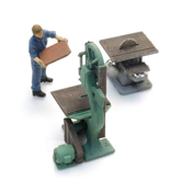 Woodworking machines with figures