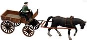 German Market Cart w Horse and Driver    