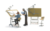 Draftsmen for drawing room (2x)