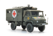 BRD Unimog 404s Krankenwagen gelboliv