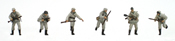 German infantry set 2 w/ winter uniforms (6 fig)