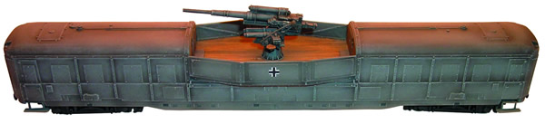 Artmaster 80022 - Heavy anti-aircraft rr-car w/ 88mm anti-aircraft gun