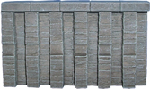 Concrete seawall, Navy, straight (2 per pack)