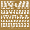 White Number Decals (5.4, 6, 6.6mm)